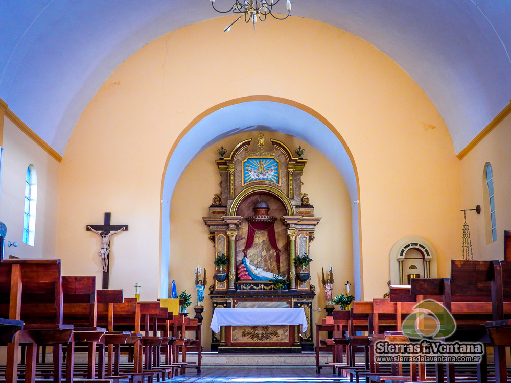 Virgen Nuestra señora del tránsito o dormida en Saldungaray