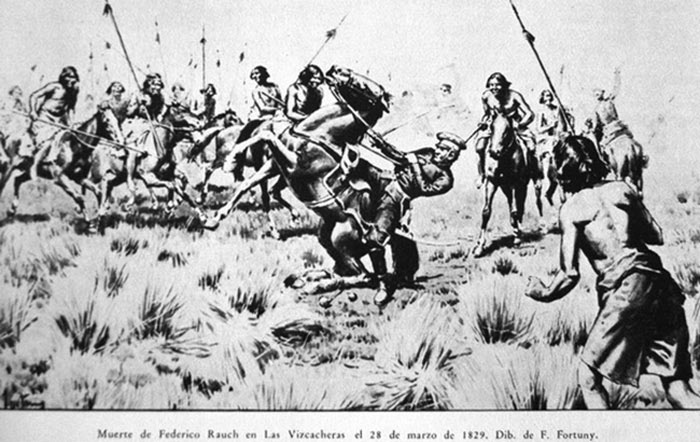 Batalla de Rauch con los Ranqueles en Sierra de la Ventana