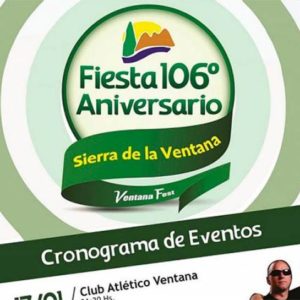 Se preparan los festejos del 106° Aniversario de Sierra de la Ventana
