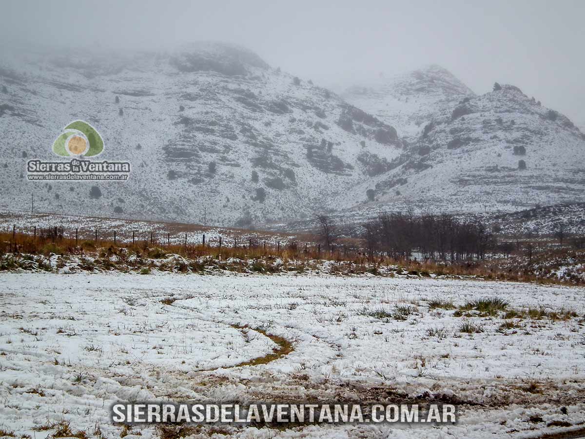 Nevada en Sierra de la Ventana