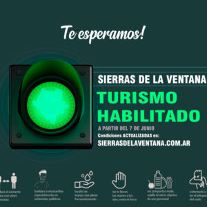 Turismo habilitado en las Sierras de la Ventana