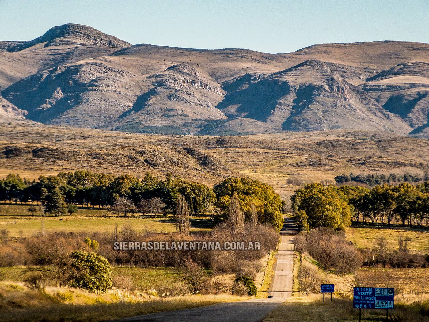 Ruta de acceso a Sierra de la Ventana