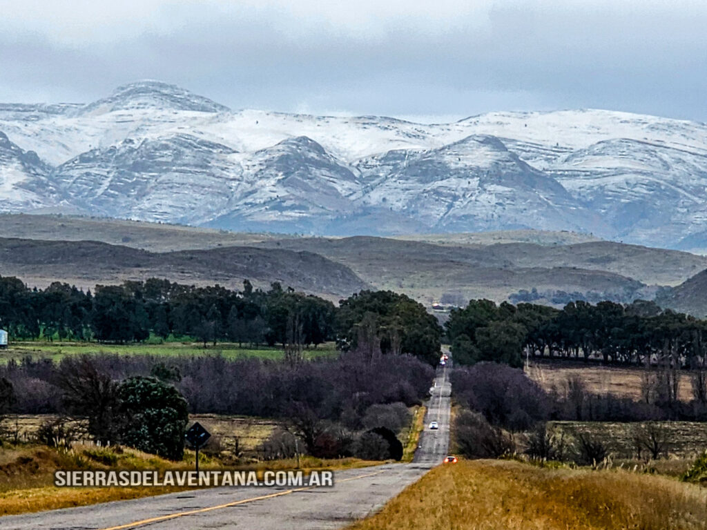 Primera nevada del 2025 en las Sierras de la Ventana