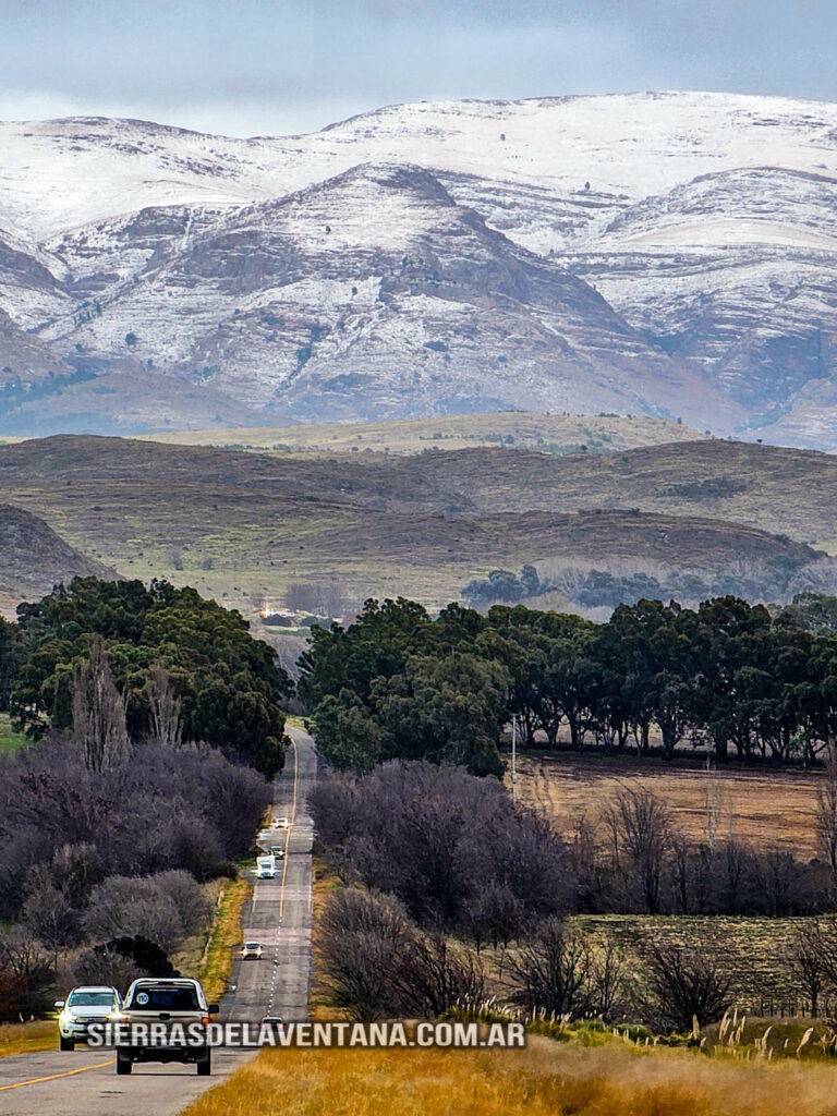 Primera nevada del 2025 en las Sierras de la Ventana