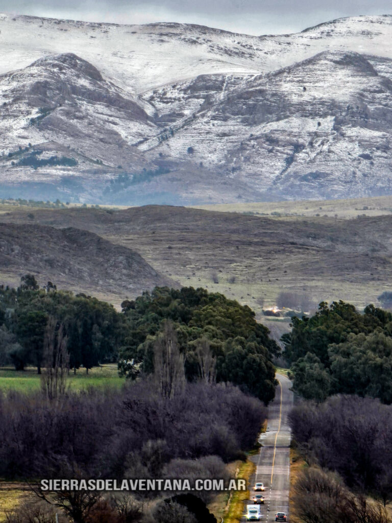 Primera nevada del 2025 en las Sierras de la Ventana