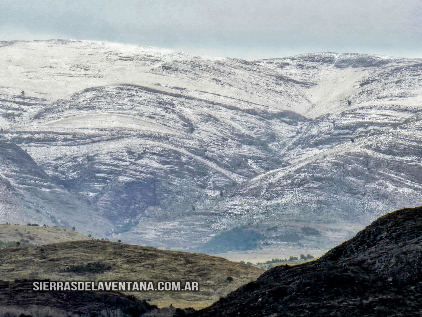 Primera nevada del 2025 en las Sierras de la Ventana