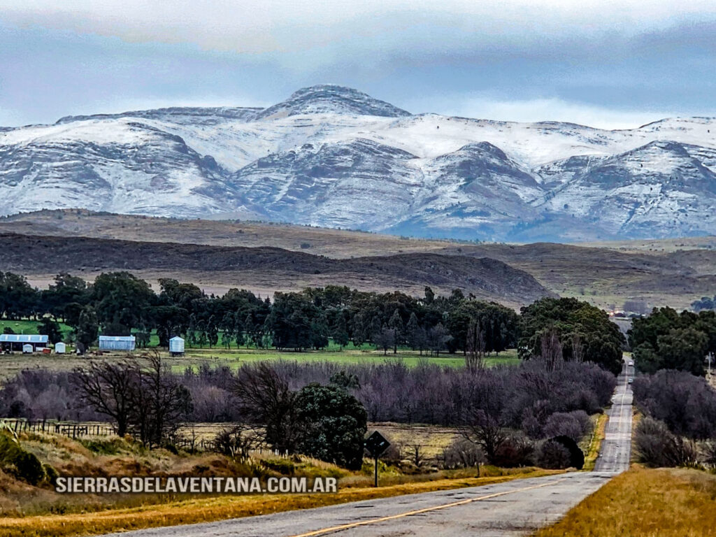 Primera nevada del 2025 en las Sierras de la Ventana