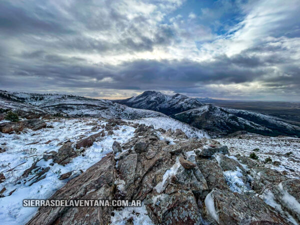 Primera nevada del 2025 en las Sierras de la Ventana