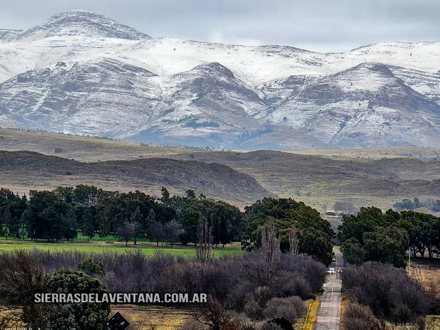 Primera nevada del 2025 en las Sierras de la Ventana