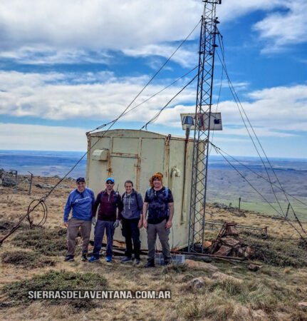 Repetidora Gral. SAN MARTÍN de Sierra de la Ventana en el Cerro Ventana