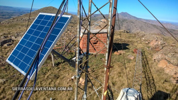 Repetidora Gral. SAN MARTÍN de Sierra de la Ventana en el Cerro Ventana