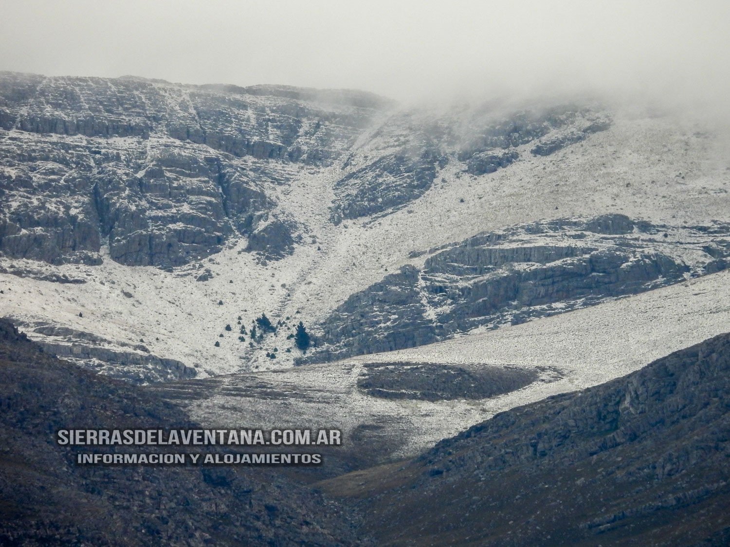 Nevada en junio en las Sierras de la Ventana