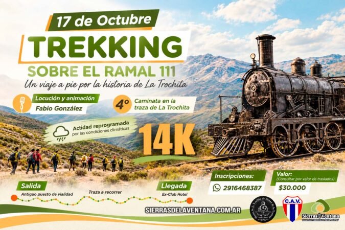 Trekking sobre el Ramal 111 al ex club hotel