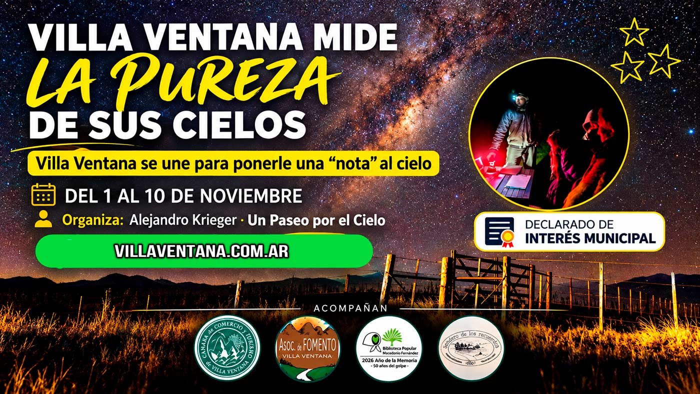 Villa Ventana bajo las estrellas